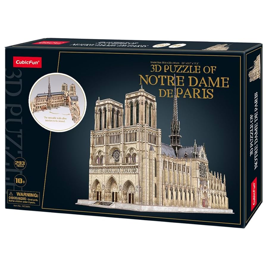 Amazon.com: CubicFun 3D Puzzles for Adults - Large Notre