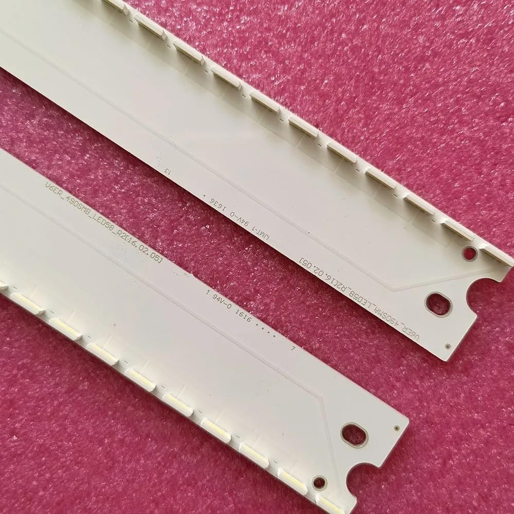Compatible with 2 Pieces of Strip Lights V6ER_490SMA 490SMB BN96-39671A 39672A 39673A 9674A 9880A 39882A CY-KK049HGEV2H for UE49KU6659 UE49MU6400