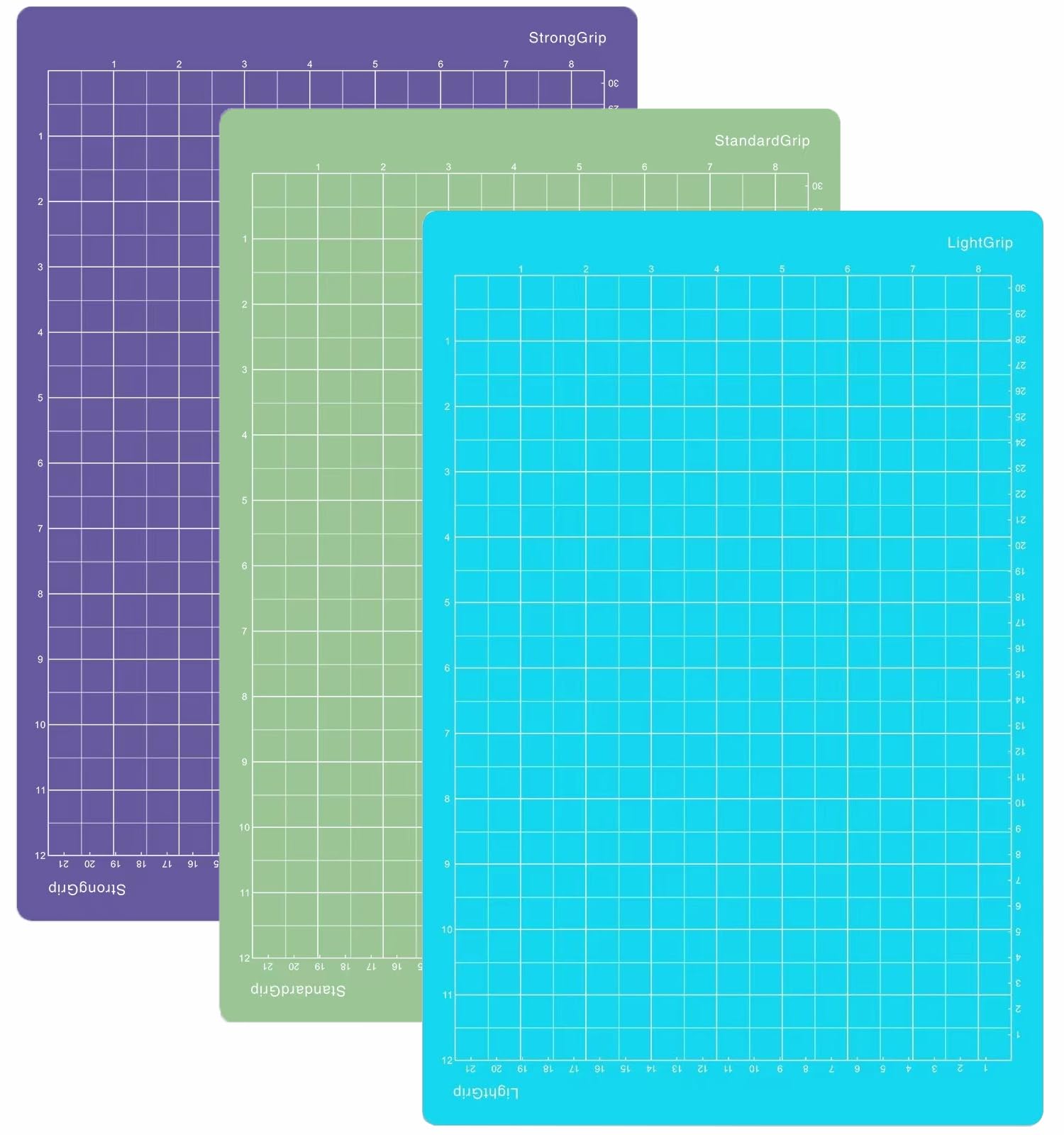 Juego de 3 Tapete de Corte Para Cricut Joy 8.5 x 12 Pulgadas, Adhesivo de Repuesto (Agarre Estándar, Ligero, Fuerte) Antideslizante