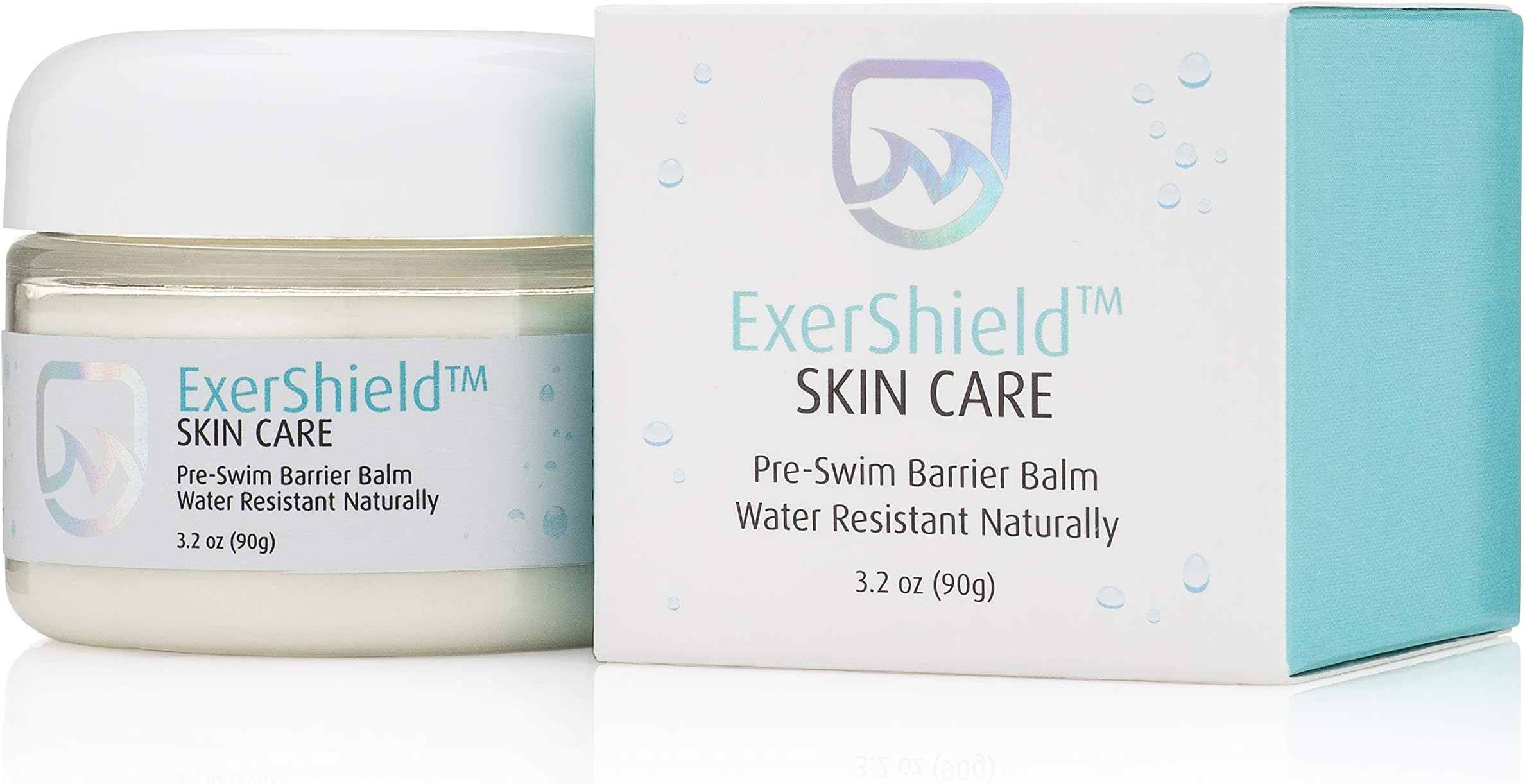 Exershield Superior Skin Barrier Cream. Water barrier cream. Prevent hand dryness of hand washing. Great for swimmers or people who wash hands a lot. Neutralizes chlorine. Prevent rash cream.