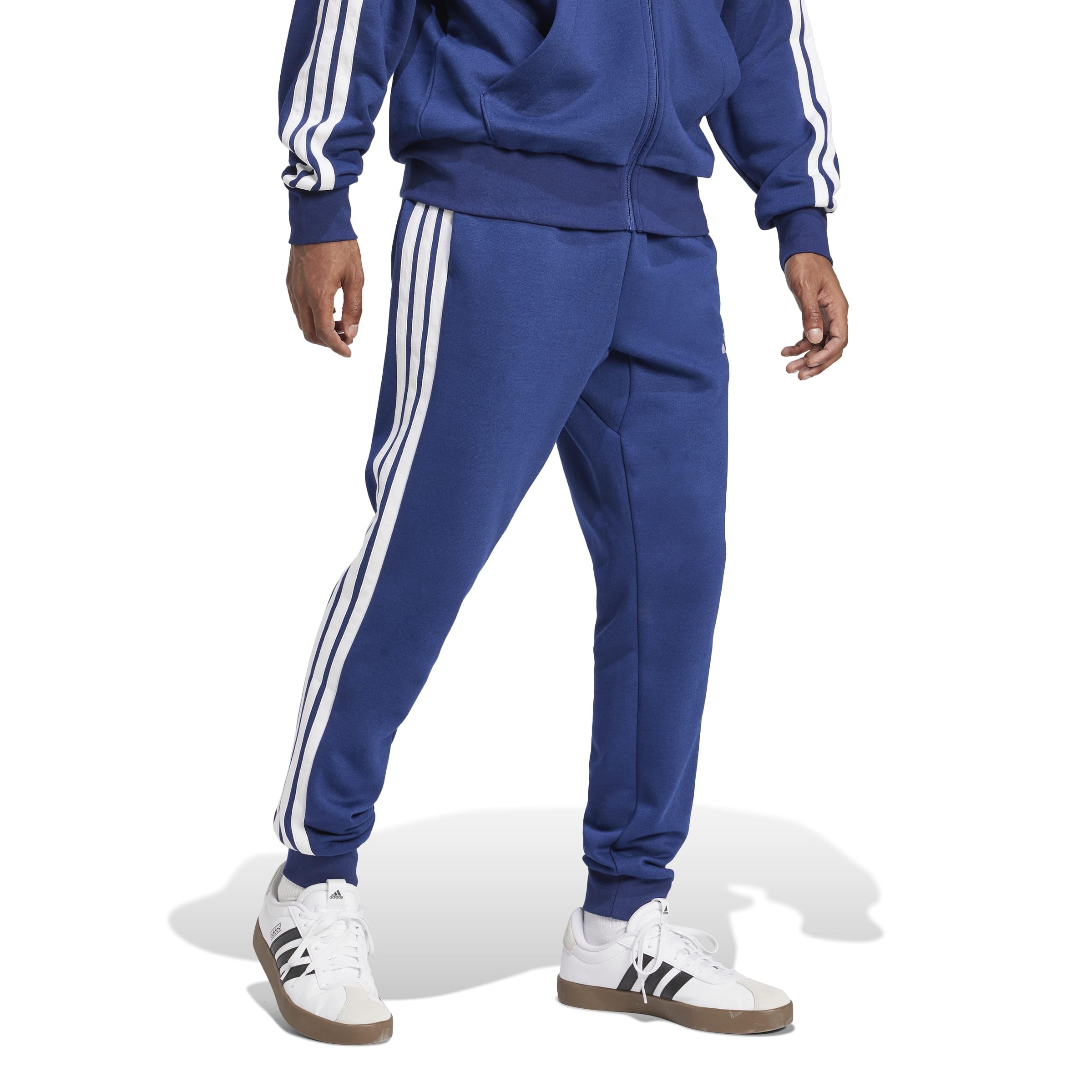 adidas Pantaloni da Golf da Uomo Essential Three Stripes Fleece Pant