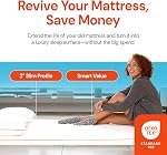 Dormeo The Essentials Mattress Topper, Queen, 2-Inch with Octacell Technology, Plush Comfort, Breathable, Cooling Foam Mattress