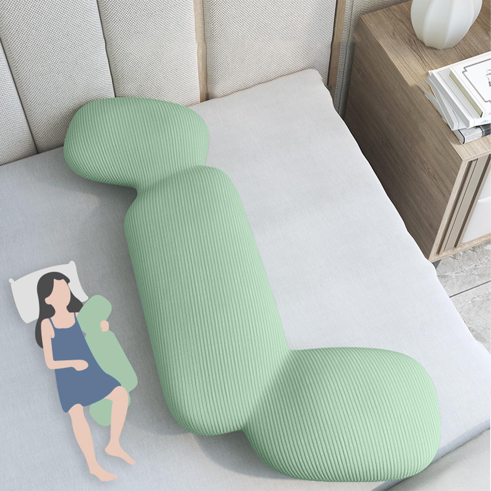Almohada Corporal Para Adultos,Almohada De Cuerpo Completo Para Adultos | Inserción de almohada corporal larga y transpirable Inserción de almoh