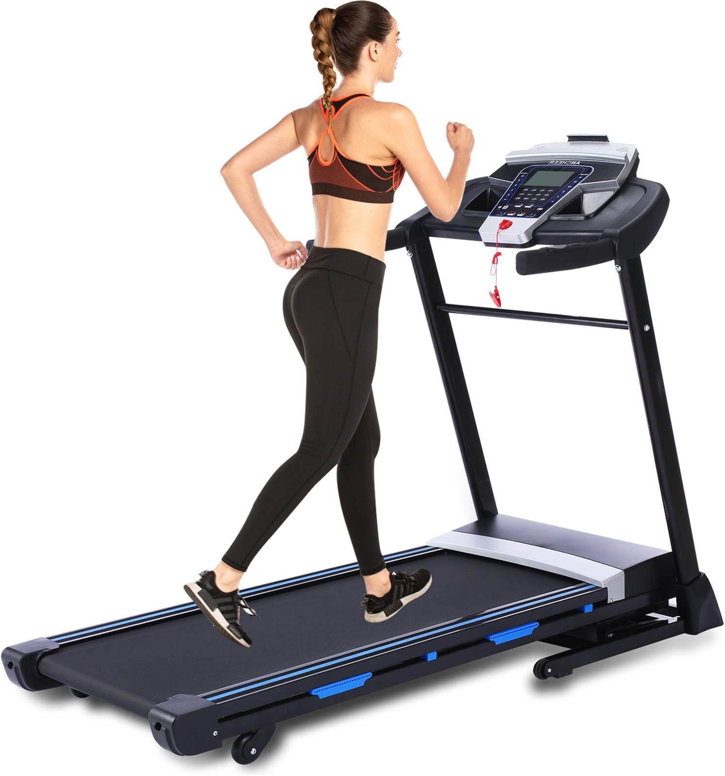 Dasing Non-Folding Treadmill Cover Waterproof Treadmill Protective Cover Suitable for Indoor or Outdoor (Black)