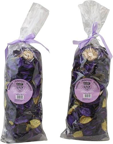 Recipiente de pétalos de popurrí y relleno de jarrón con aroma fresco, decoración del hogar, 2 bolsas grandes de 4.23 oz cada una (Lirio) disponible en Yaxa Venezuela