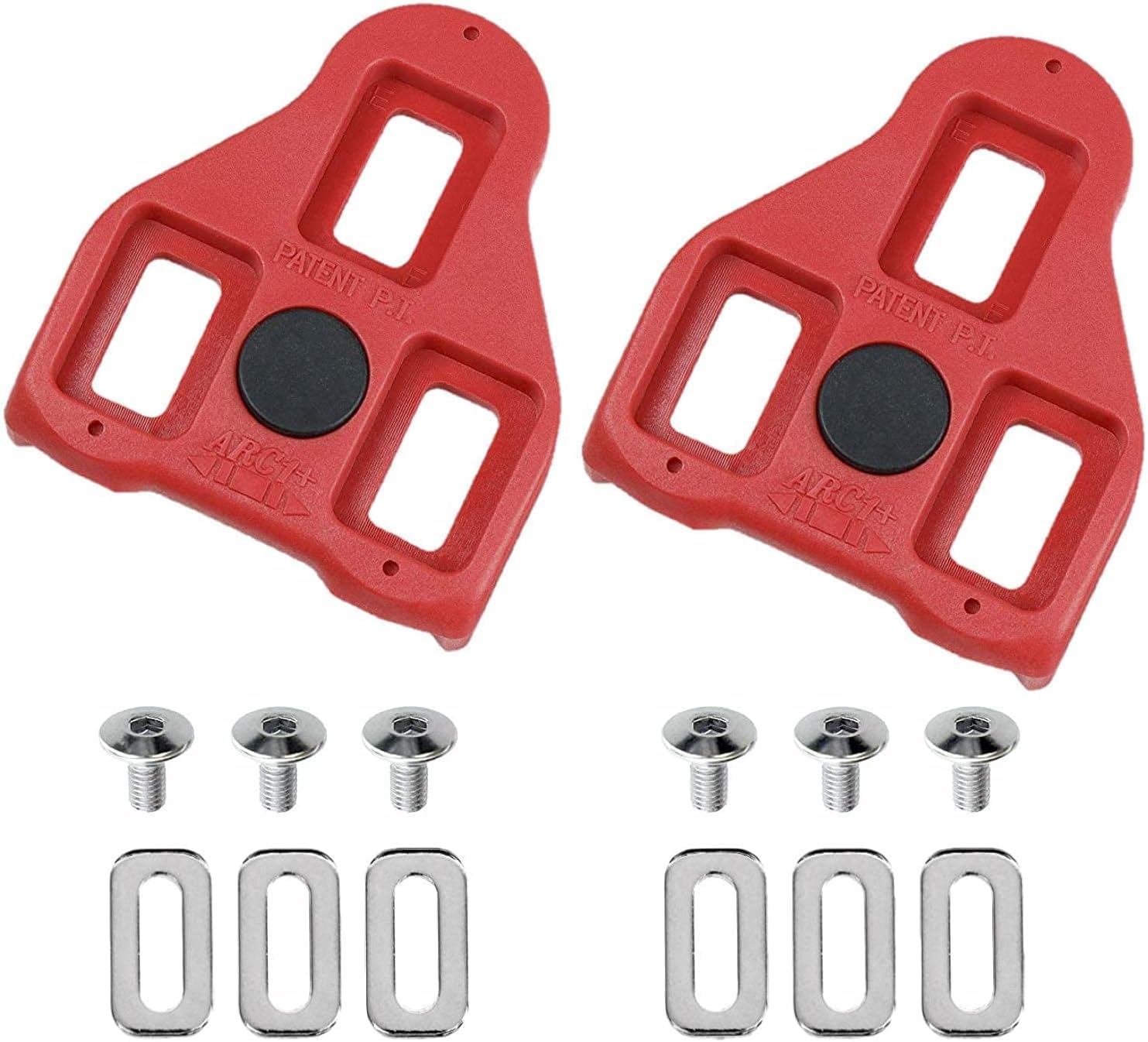 Bike Replacement Cleats Fit For Peloton Look Delta (0/9 Degree Float) - Indoor Cycling & Road Bike Cleat Set - Fully Fit For Peloton & Spin - Perfect for Beginner