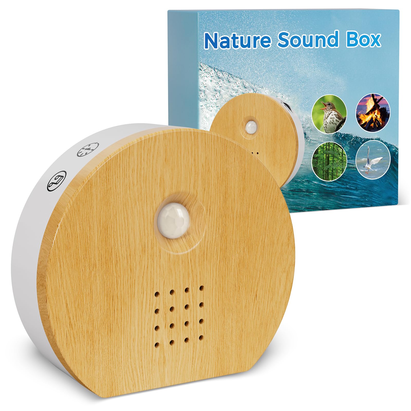 Vogelgezwitscher Box Mit Bewegungsmelder - 11 Naturgeräusche & Timer Funktion