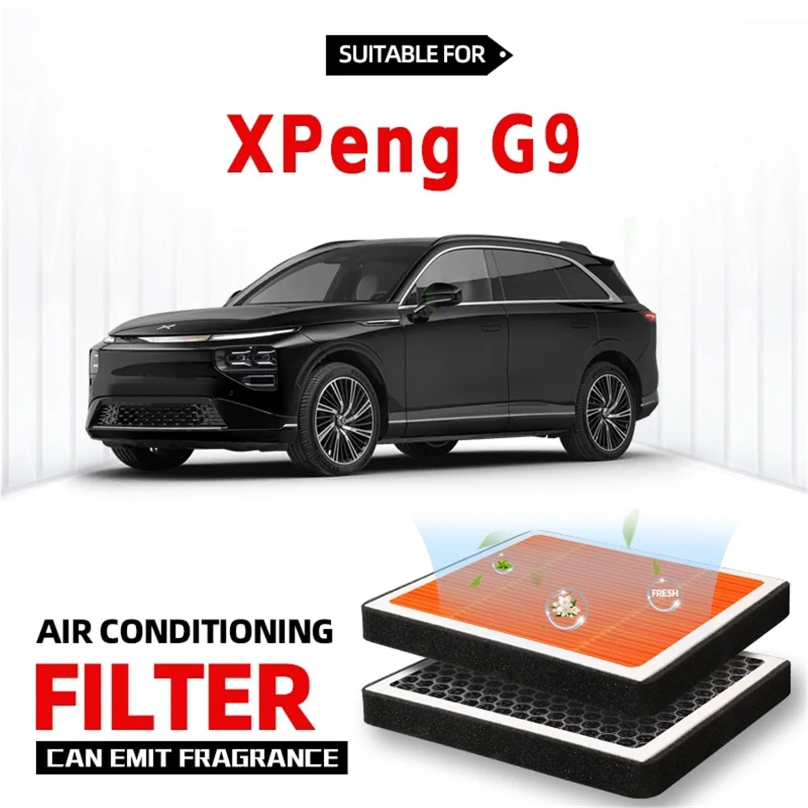 Filtr klimatyzacji Pasuje Do Filtra Kabinowego XPeng G9 Filtr Powietrza Filtr Klimatyzacji Z Węglem Aktywnym Z Zapachem Oczyszczającym Powietrze W Kabinie Samochodu