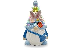 Blue Gnome Easter Ceramic Tree