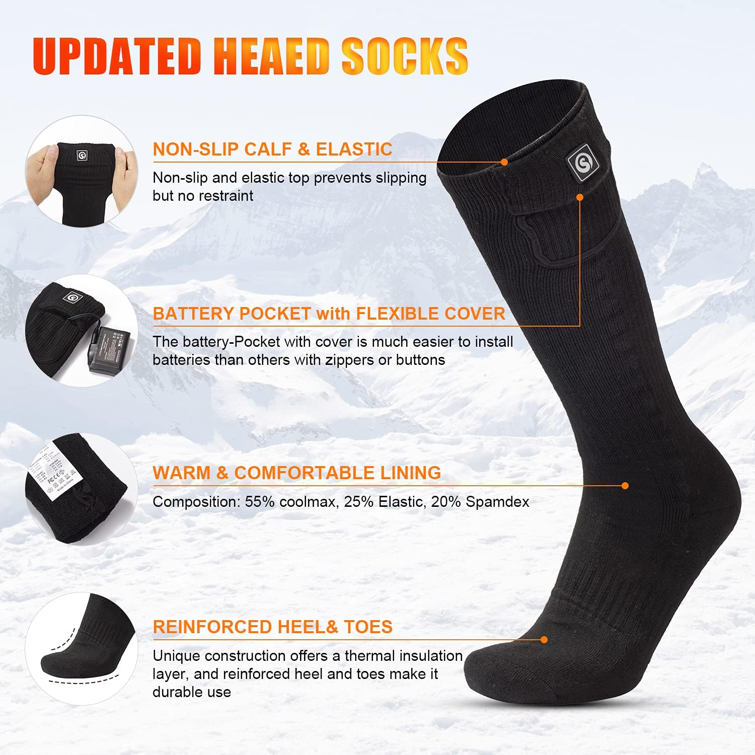 "SAVIOR HEAT Heated Socks" - Image 3