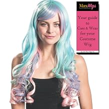 Princess Celestial Wig ONLY Color Mixed Pastels - Enigma Wigs My Little Pony Celesti Friendship Brony Bundle with Wig Cap, MaxWigs Costume Wig Care Guide