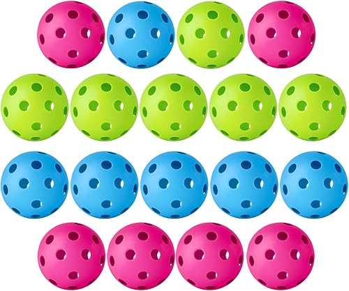 Vista 39 de Coopay Paquete de 18/36 pelotas de práctica de béisbol, bolas de entrenamiento de plástico, bolas de softball huecas ligeras para golpe, Azul