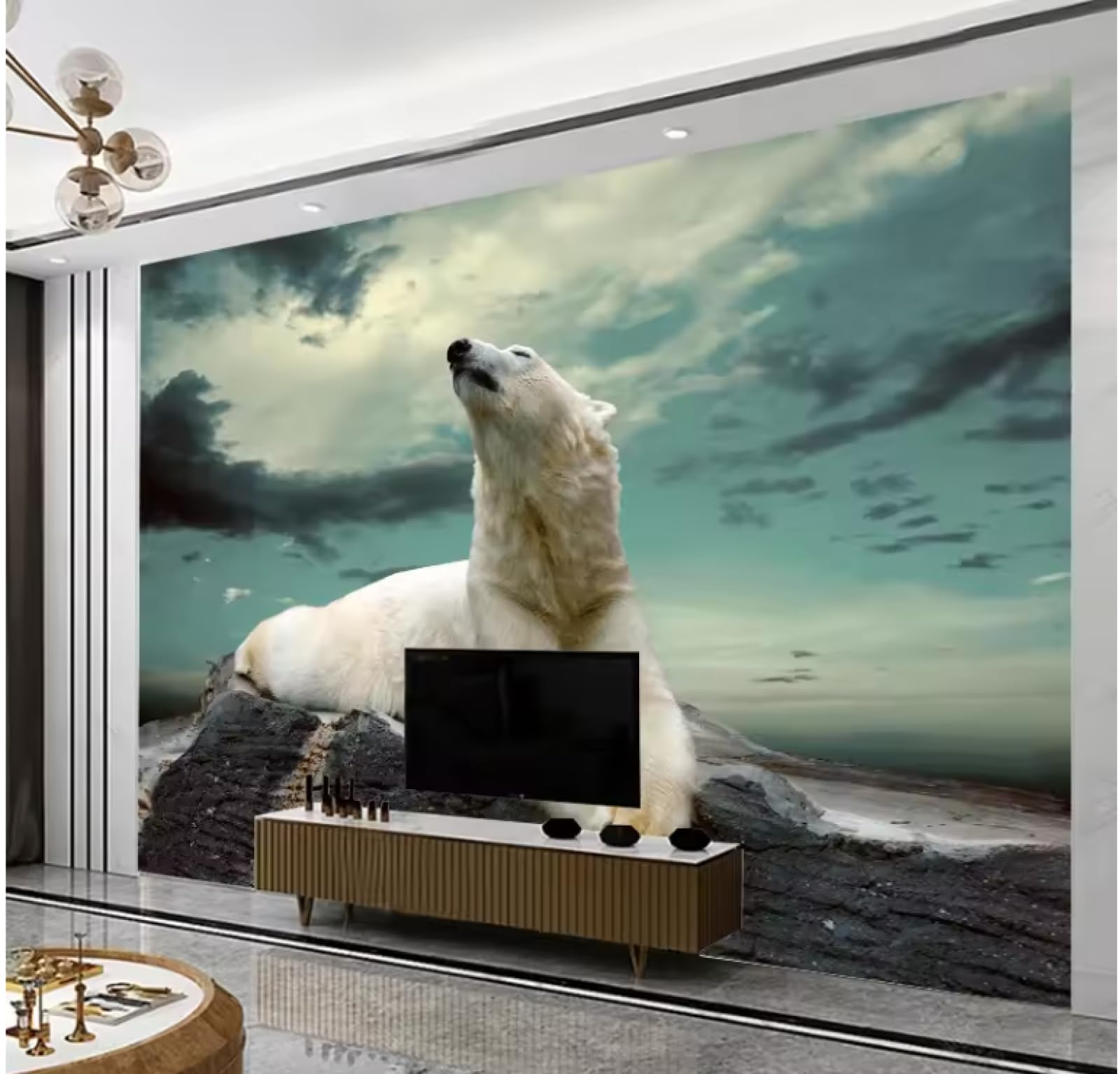 Niedźwiedź zwierzęta tapeta tapeta na sofę dekoracja domu 3D 250 x 175 cm