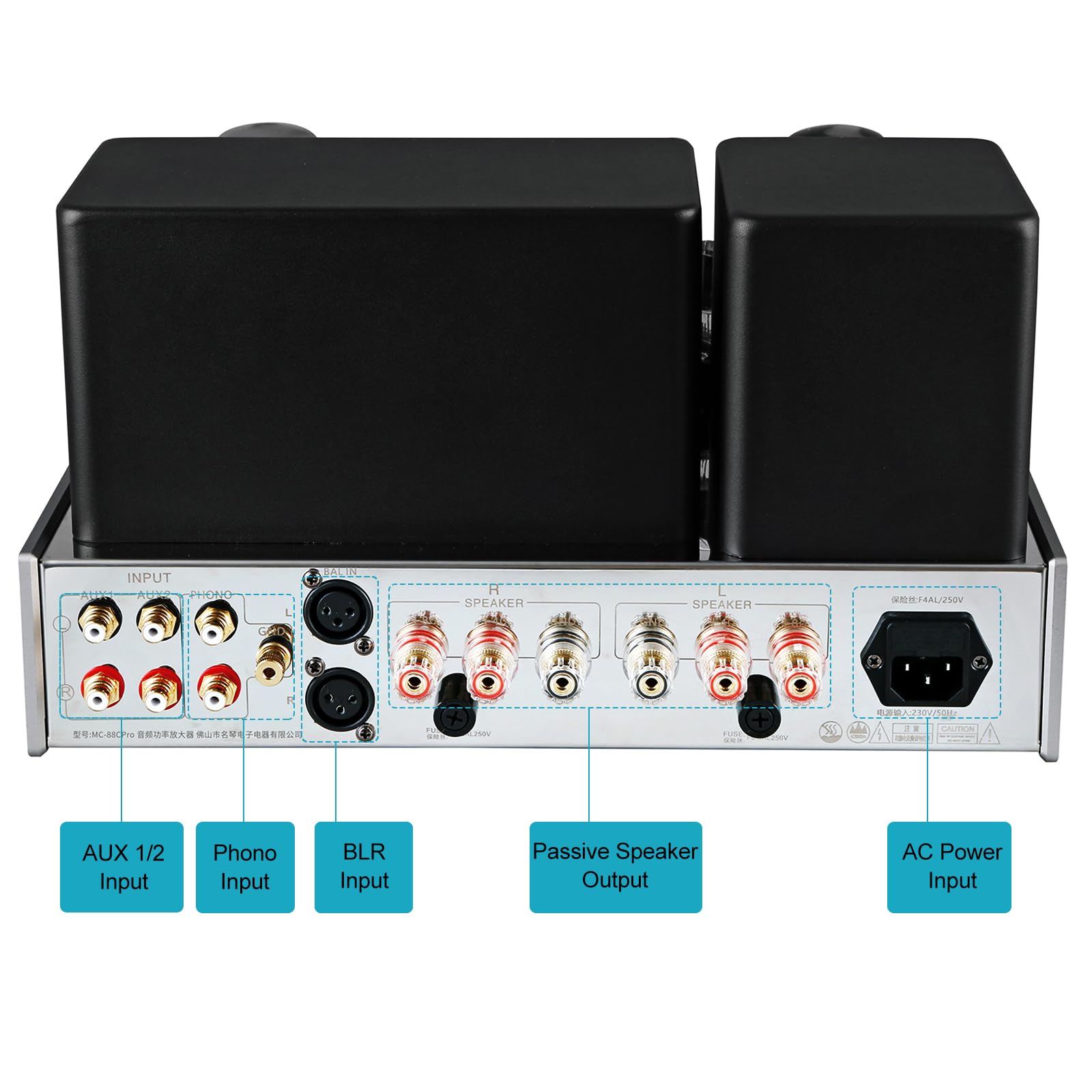 Amazon.com: Yaqin MC-88CPro Push Pull Tube Amplifier KT88 Two Way