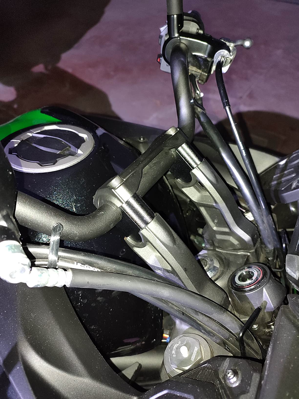 Specchio terminale manubrio 18mm motocicletta, dioche lega di alluminio