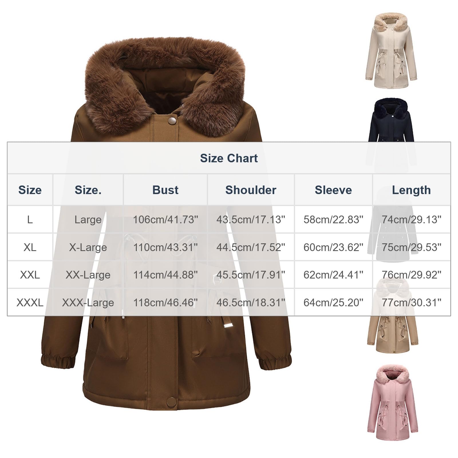 Abrigos de Invierno para Mujer,Chaqueta Acolchada Cálido Abrigos Gruesa Plumifero Chaquetas Polar Elegante Parka Prueba de Viento con Capucha Cortavientos con Bolsillos para Diario y Al Aire Libre