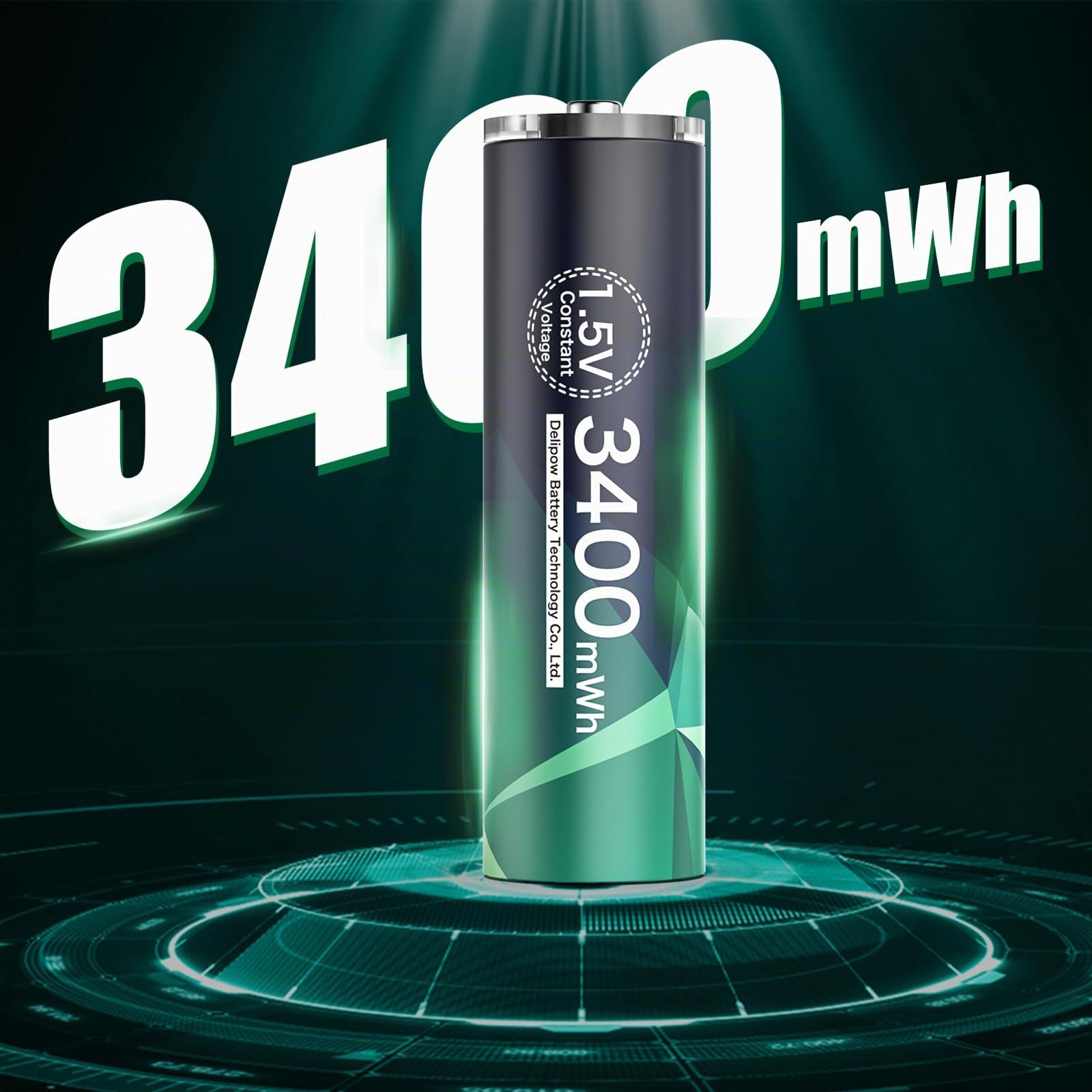 Pilas Recargables AA y AAA Litio, 8 AA & 8 AAA, USB-C | 3400mWh AA, 1200mWh AAA, 1,5V, 1500 ciclos, Cable carga USB Tipo C, Para mandos a distancia, relojes, linternas
