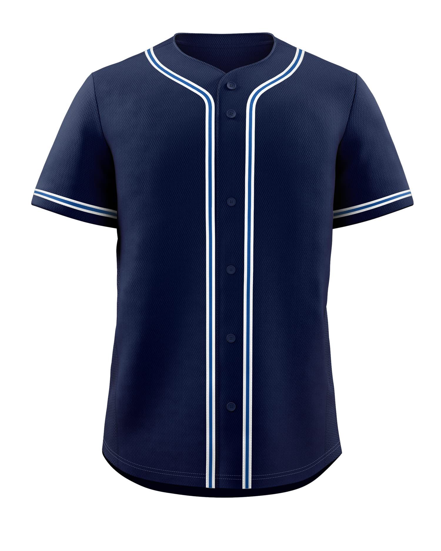Sponsored Ad - Blank Baseball Jersey for Men Casual Button Down Shirts Short Sleeve Active Team Sports Uniform