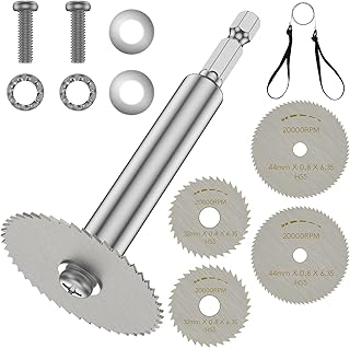 1 Set PVC Pipe Inside Cutter, Stainless Steel Plumbing Inside Cutter, with 1/4 Inch Hex Shank Internal Plastic Pipe Cutter with 1.25/1.75 Inch Replacement Blades Plastic Pipe Cutter (With Wire Saw)