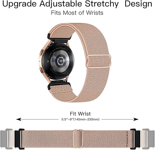 Miniatura 10 de Chinber Paquete de 6 correas compatibles con Samsung Galaxy Watch 4 5 6 de 1.575 pulgadas, 1.732 pulgadas, Galaxy Watch 4 y 6 Classic Band, Galaxy