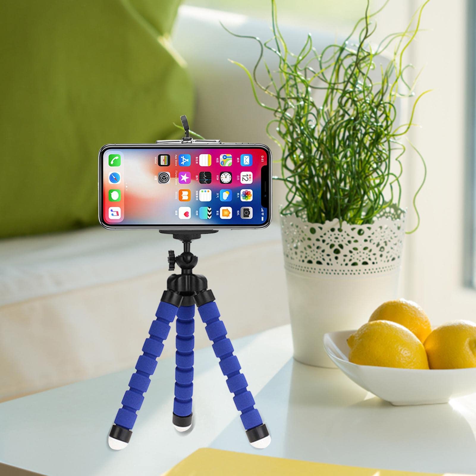 Treppiede Per Cellulare Pewell - Estensibile, Girevole 360°, In Metallo Con Gomma, Per Foto E Video - Foto 2