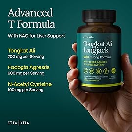 Potent Longjack - Tongkat Ali & Fadogia Agrestis Supplement for Men & Womens Energy, T Support, Lean Muscle Growth & Recovery, Hormonal Balance, Pre-Workout with Vegan NAC Liver Detox & Cleanse