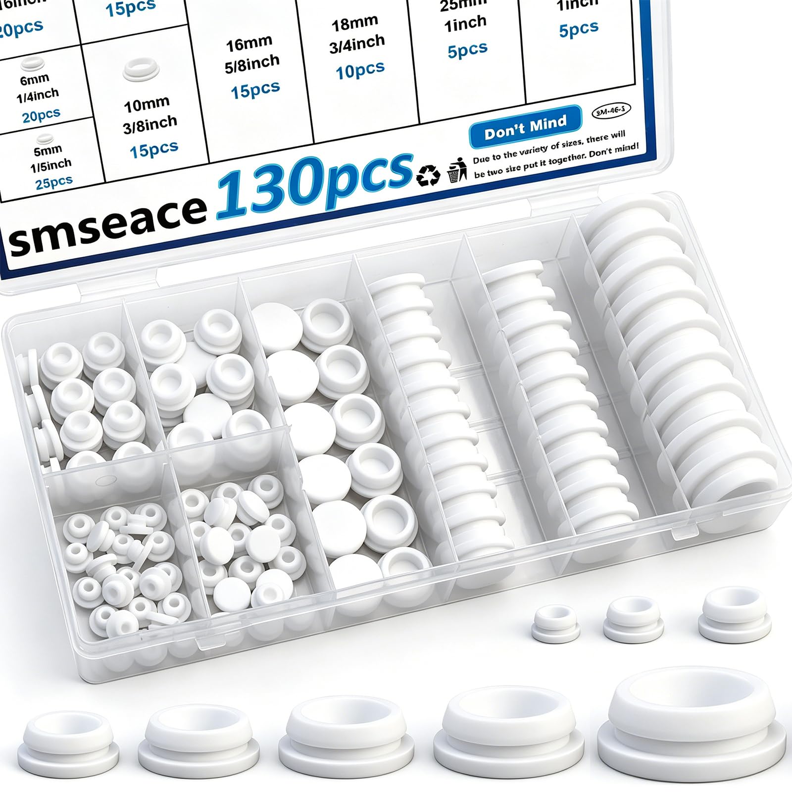 135 Hole Plugs - Nylon Plastic Assortment -8