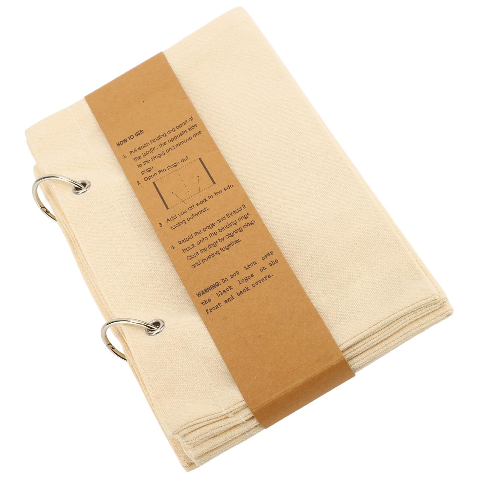 Foldable Linen Sketch Book Portable Fabric for Artist Student Drawing Sketching Crafting Art Journaling Book for Stitching