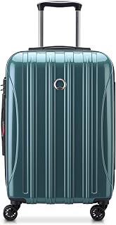 DELSEY PARIS Helium Aero Hardside Expandable Luggage with Spinner Wheels, Metallic Green, Carry-On Plus 21 Inch