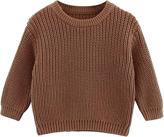 Toddler Baby Girl Boy Cable Knit Sweater Pullover Warm Sweatshirt Long Sleeve Shirt Tops Knitted Winter Clothes 6M-4T