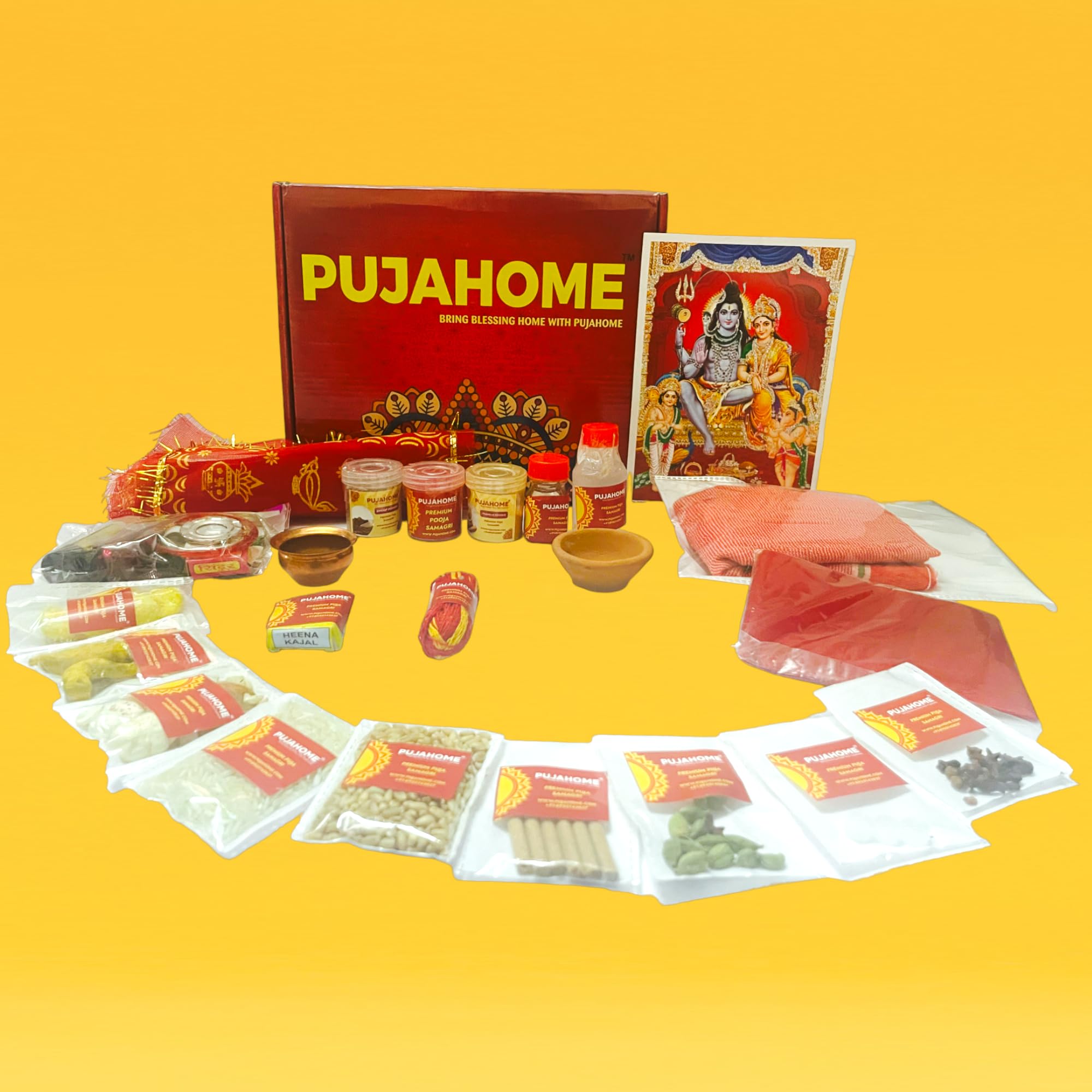 Pujahome Gauri Gangaur Puja Samagri Kit with Puja Book 4