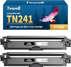 2-Black TN241 TN242 Compatible with Brother TN241 TN-241 TN242BK TN241BK | For Brother MFC 9332CDW Toner DCP-9022CDW DCP-9020CDW MFC-9142CDN MFC-9342CDW HL-3142CDW HL-3140CW HL-3152CDW