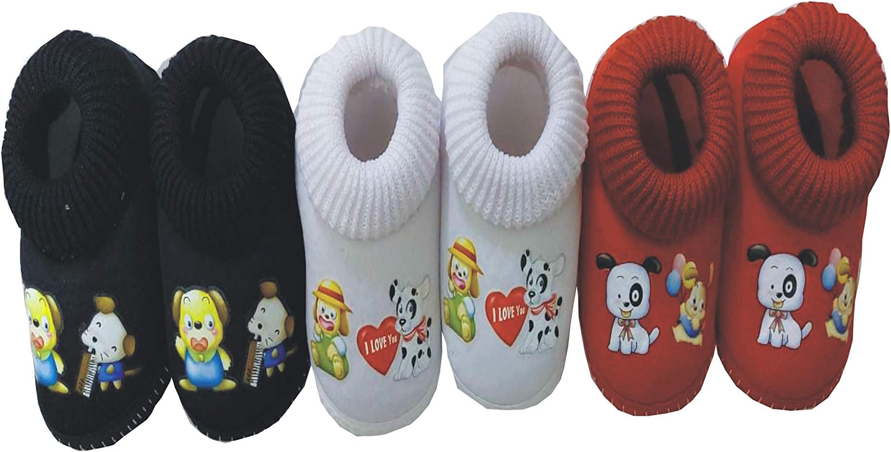 Suman Trader Multi Color COMBU Bootie Pack of 3PC (0 to 12 Months)