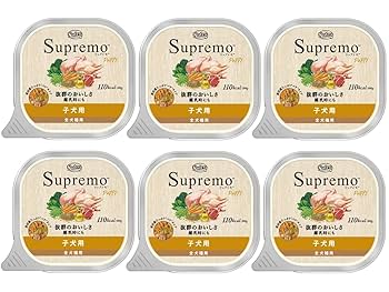 Amazon.co.jp: ニュートロ シュプレモ 子犬用 トレイ 100g×6個