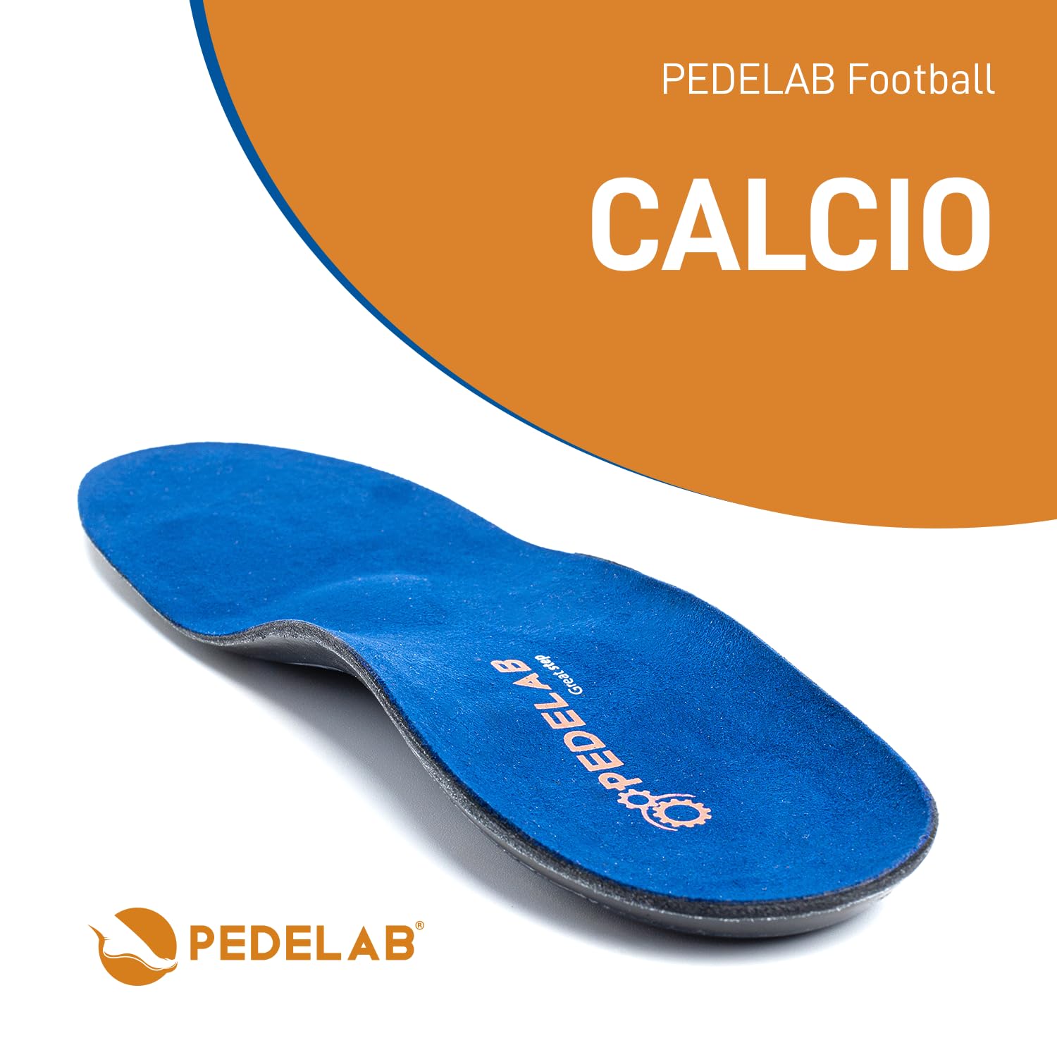 Pedelab Plantare Ortopedico Sportivo Sport Football, Misure S 37-38 | Solette Scarpe Supporto Arco Plantare, Stabilità e Comfort per Scarpe da Calcio | Ideali per Avampiede, Piede Piatto o Valgo