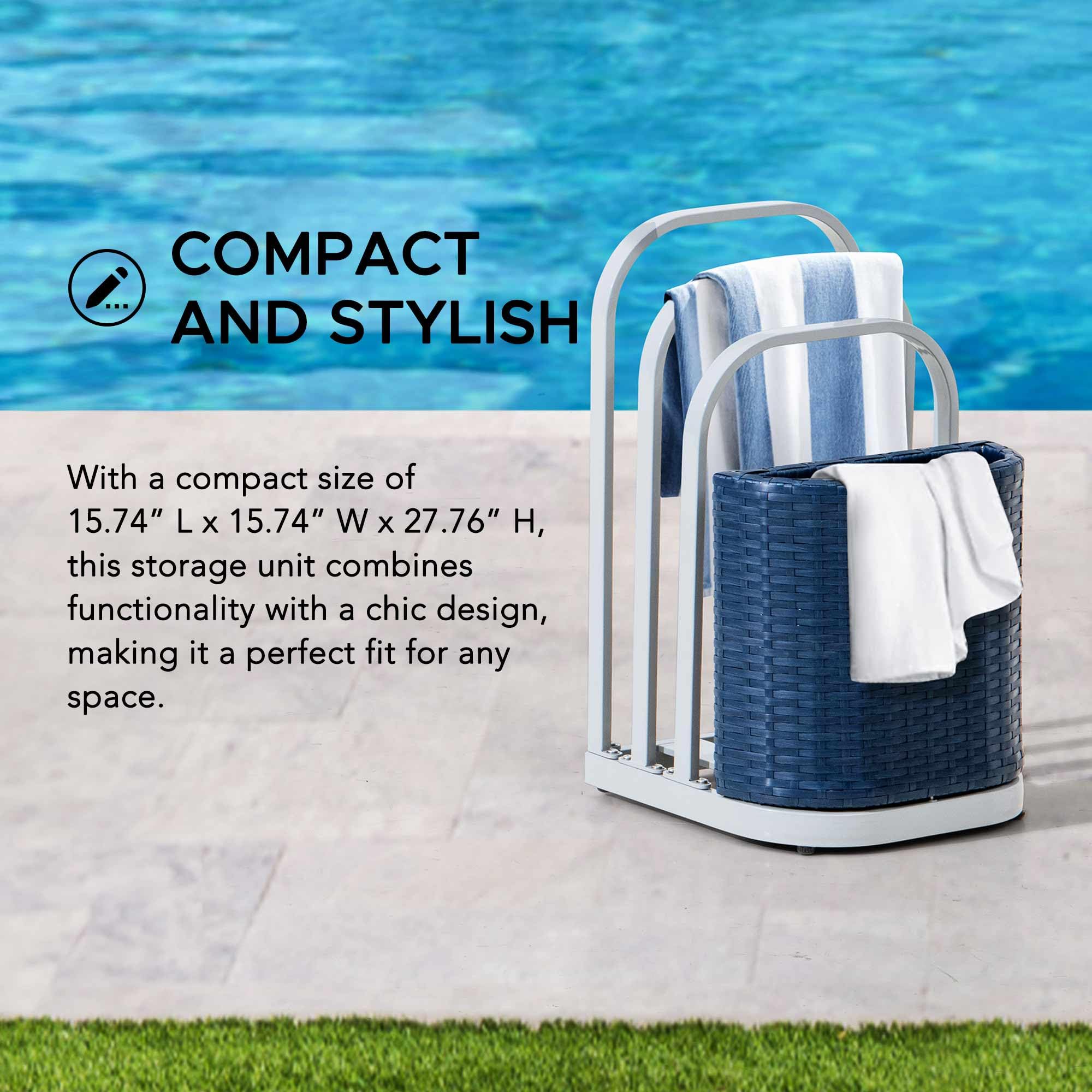 Resin Pool Float Rack Snapklik.com : Rust-proof Aluminum Pool Float Storage Rack, 16-Inch ...
