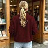 Furundly Faux Suede Jacket Women Button down – product photo 6 of 7