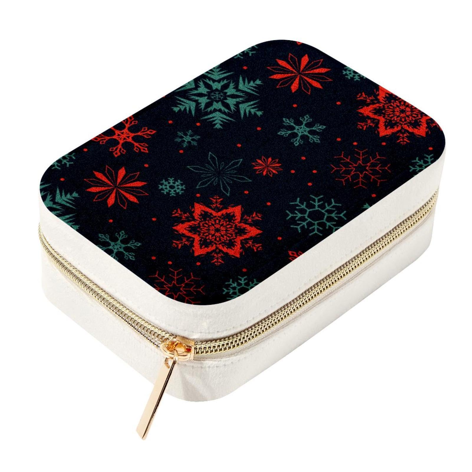 Caja organizadora de viaje para tus vacaciones navideñas organizador de joyas de terciopelo