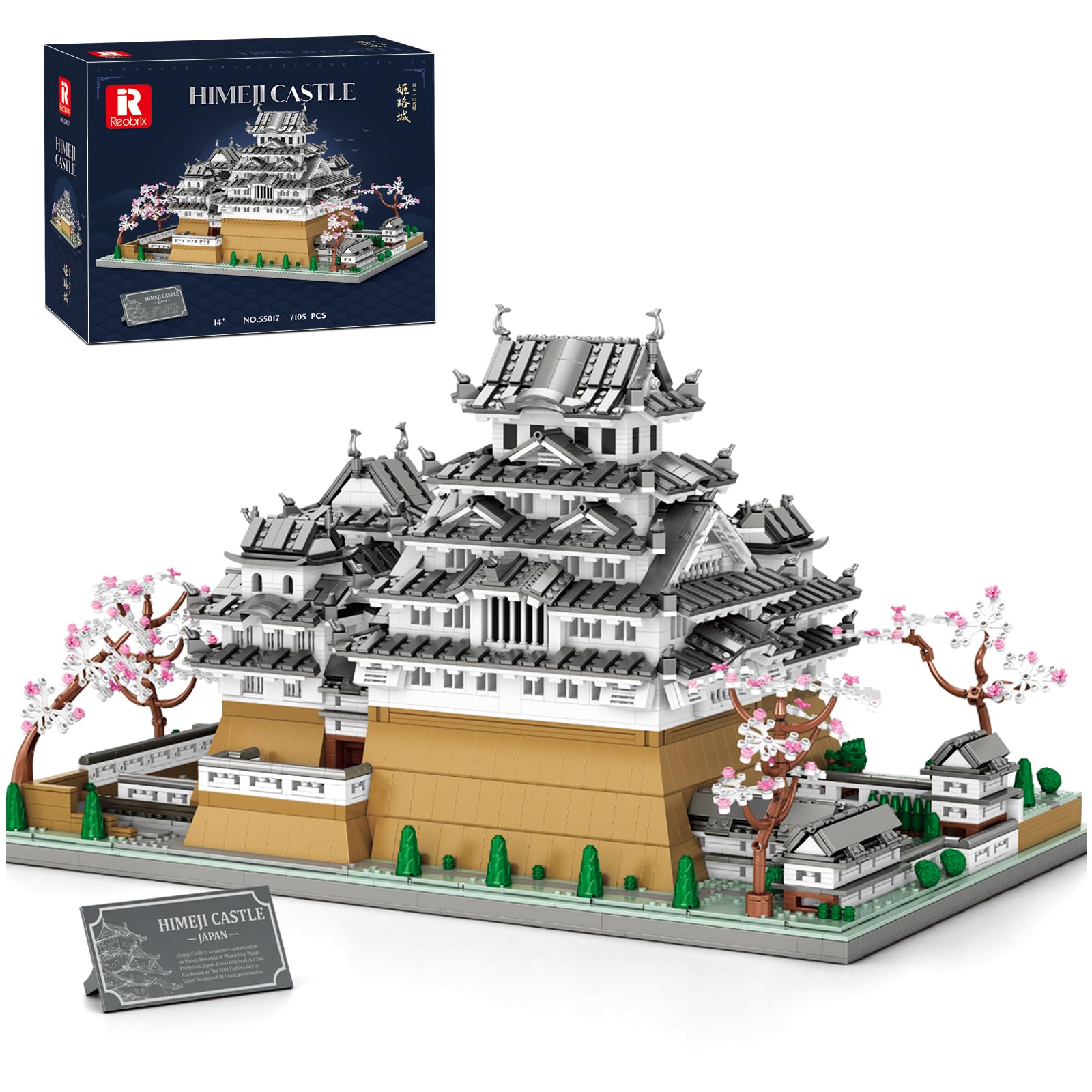 Amazon.com: Reobrix Japanese Himeji Castle Building Block Sets for