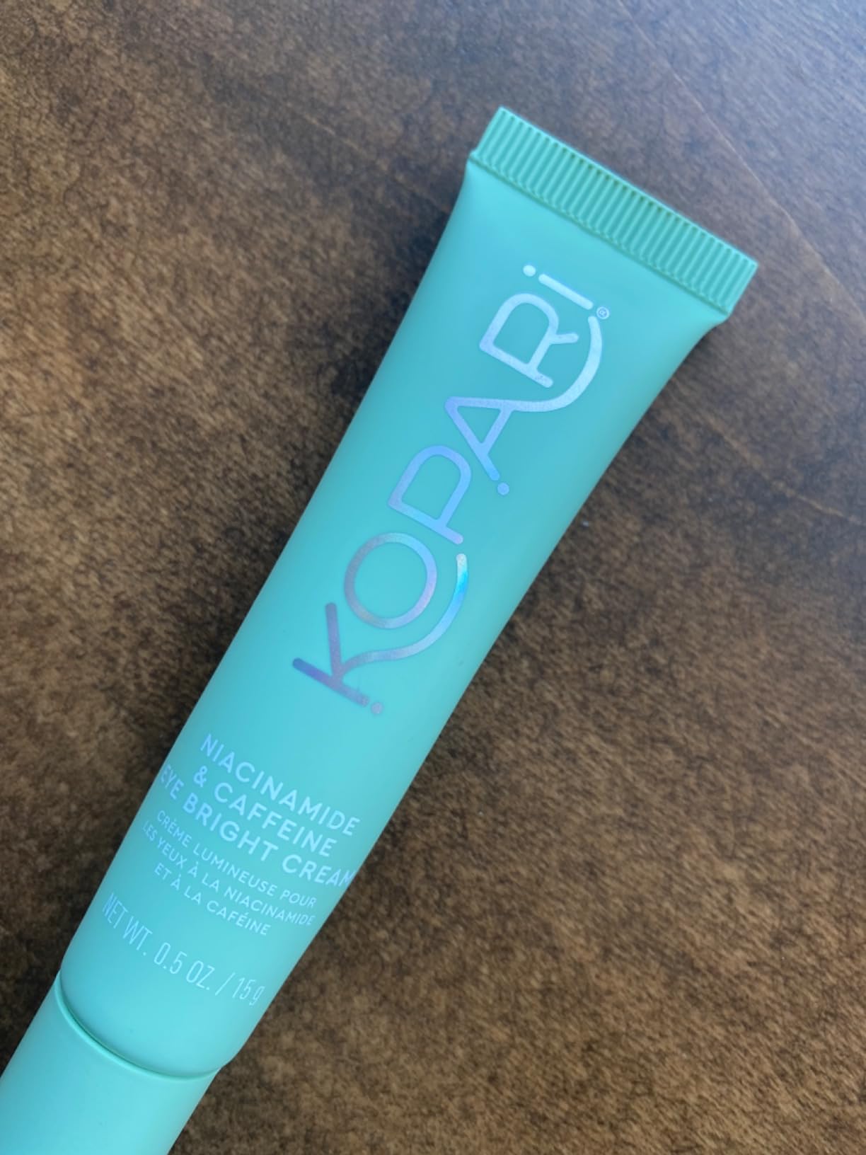 Kopari Niacinamide & Caffeine Eye Bright Cream, Fade Dark Circles & Reduce Puffiness, Tightens & Smooths Appearance of Wrinkles, 0.5 oz