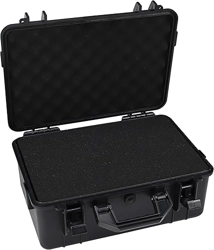 Funda rígida para cámara con funda protectora de espuma, para cámara electrónica, cajas grandes para equipos de viaje, caja de almacenamiento
