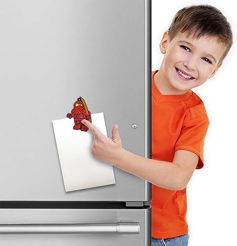 Miniatura 3 de Lego Ninjago - Imán decorativo de silicona para refrigerador, Kai (53347), imán de 3 pulgadas de alto para casillero de estudiantes o decoración de