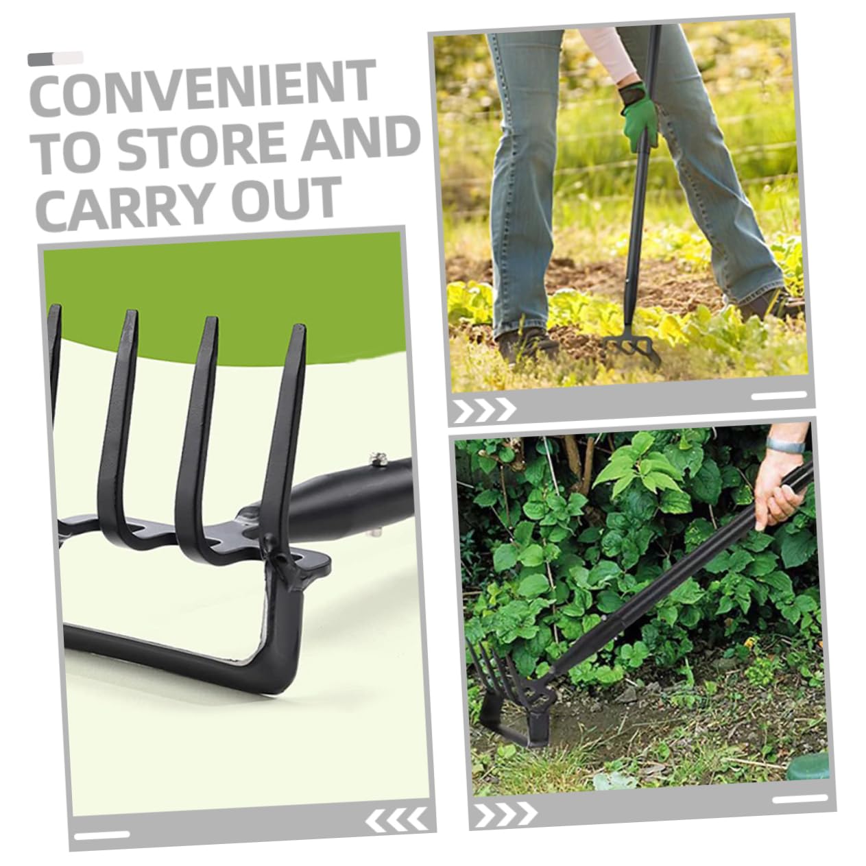 Hemobllo Staffa per Giardino Attrezzo da Giardinaggio in Acciaio Leggero e Resistente per Scavare e Smuovere Terreno per Manutenzione Prati e