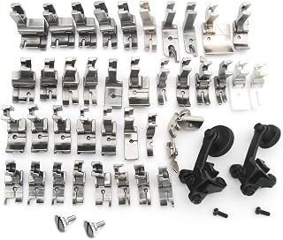 CKPSMS brand-40PCS Presser feet Compatible with/Replacement for JUKI Brand DDL-5550,DDL-8500,DDL-9000,TL98E,TL-98Q,TL-2010Q Singer Brand 20U,31-15,195K,196K Single Needle High Shank Sewing Machine