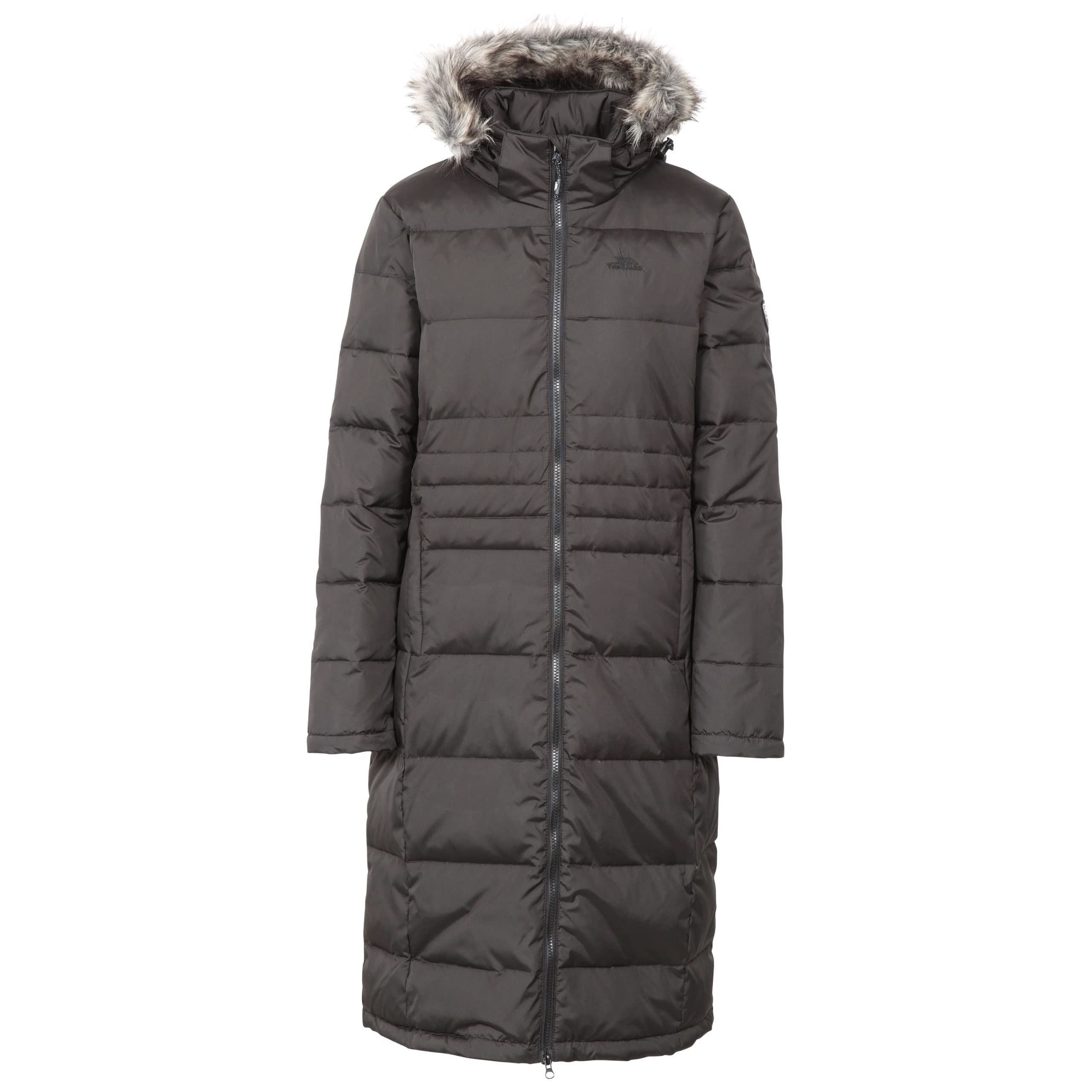 Trespass Womens Down Jacket Longer Length Hooded Casual Coat Phyllis