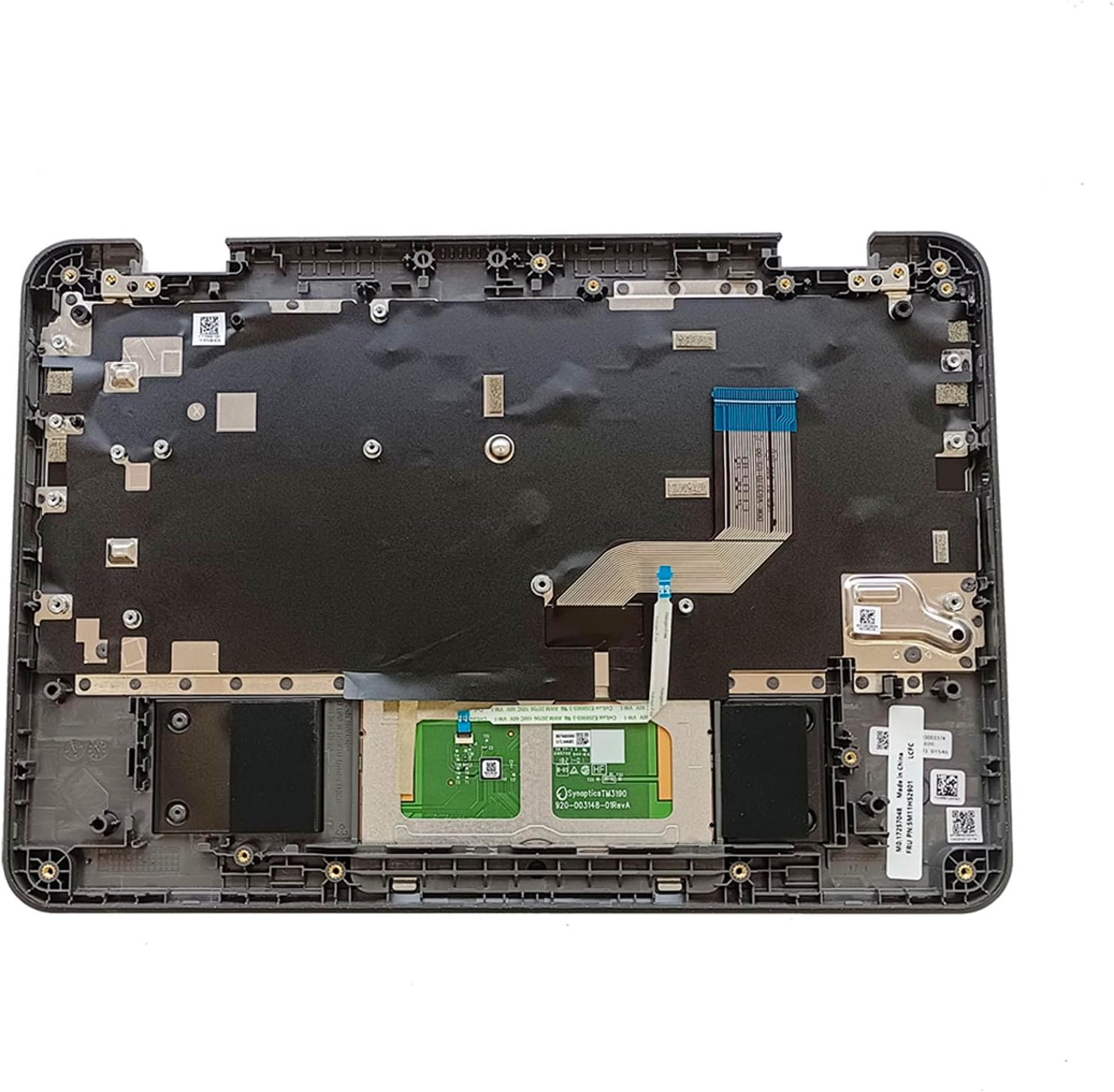 Replacement Laptop Upper Case Palmrest Keyboard Touchpad Assembly Part for Lenovo 100E Chromebook Gen 3 5M11H52901(WiFi Versions) (Palmrest+Keyboard+Touchpad)