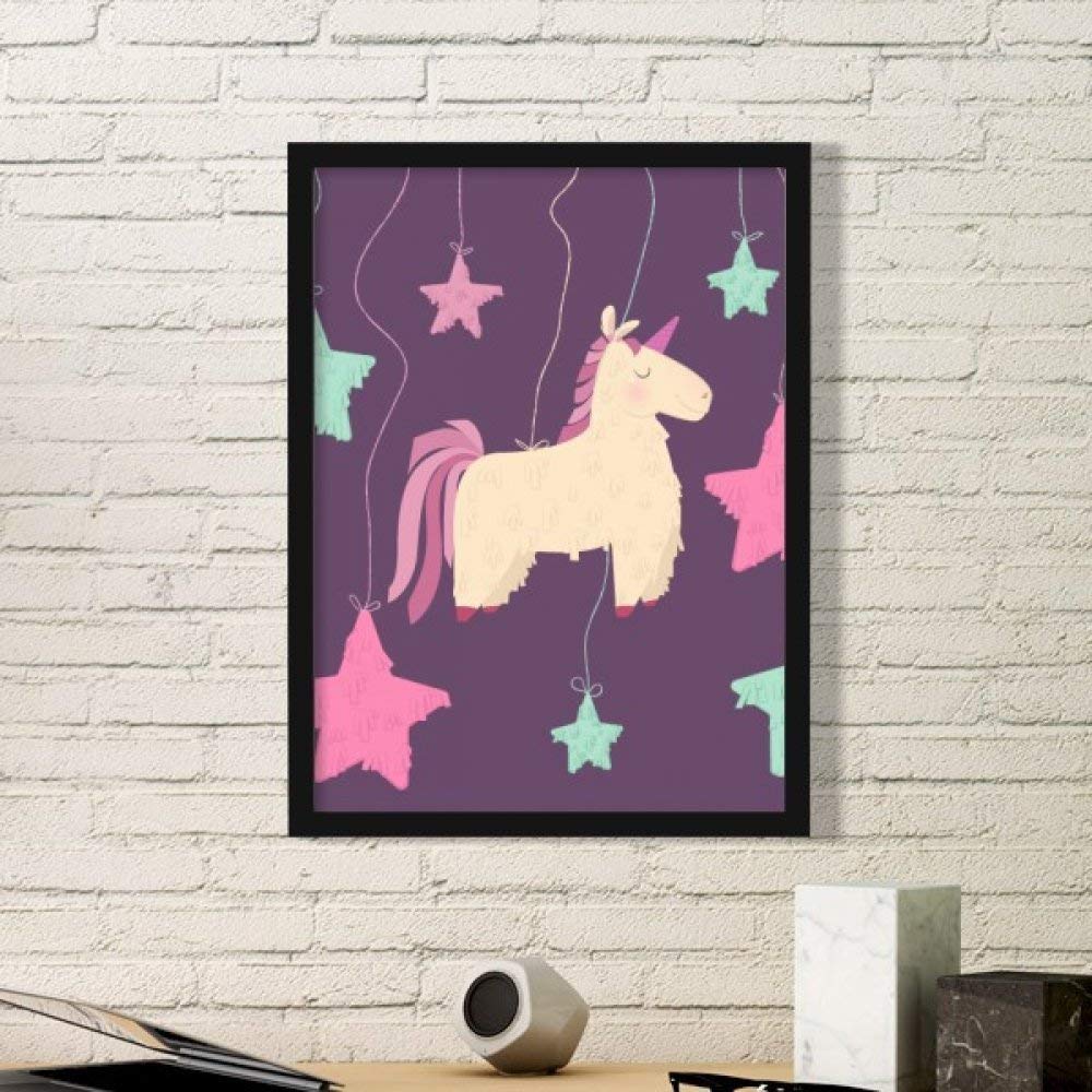 Cadre photo licorne DIYthinker pour décorer la chambre d'enfant avec une belle étoile