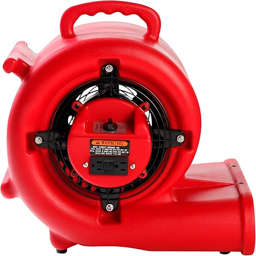 Miniatura 2 de Mounto Ventilador de secado de suelo Air Mover de 13hp de 2000 cfm, ventilador de secado de piso, motor de aire de 3 velocidades con salida GFCI