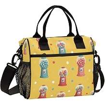 Kcldeci Kids Lunch Bag insulated Cooler Lunch Box for Girls Boys Gumball Machines Children Student Small Bento Bags for School Picnic S