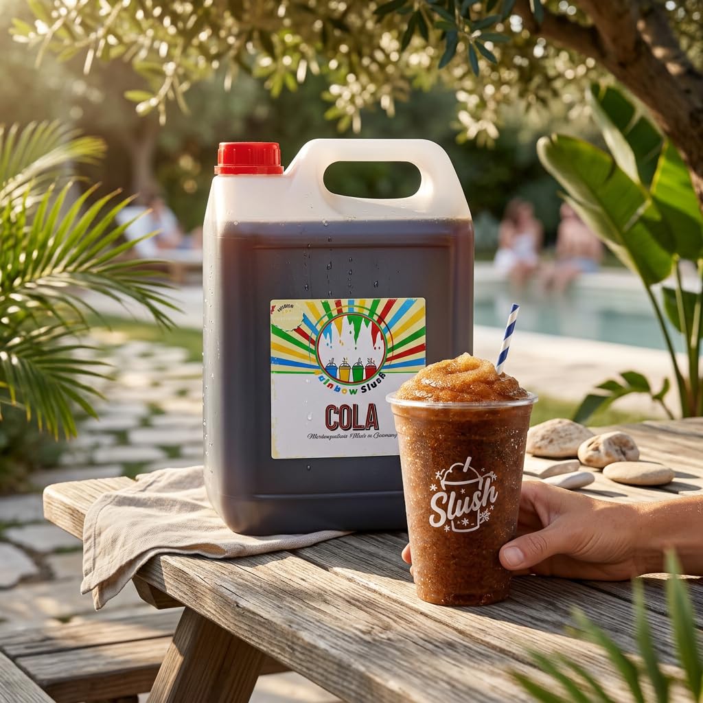 Sirop Rainbow Slush SANS AZO | goûter du cola | Concentré pour machines à neige fondante Slushy Maker machines à glace boissons 1:5